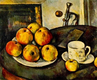 Natura Morta con Mele e una Tazza, 1890-94 da Paul Cézanne